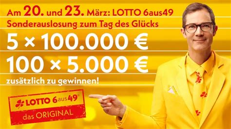 LOTTO 6aus49 Sonderauslosung im März 2024 .